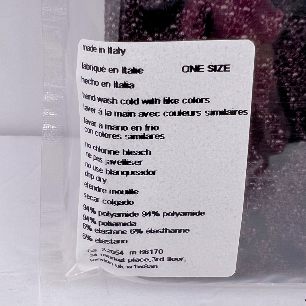 FREE PEOPLE TIGHTS, BROW & BLACK COLOR, ONE SIZE FITS ALL,94%POLYAMID 6%ELASTANE - Picture 7 of 16